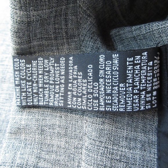 Sag Harbor Grey Blazer Size 12P Four Button Rounded Notched Collar Single Breast - Picture 2 of 6